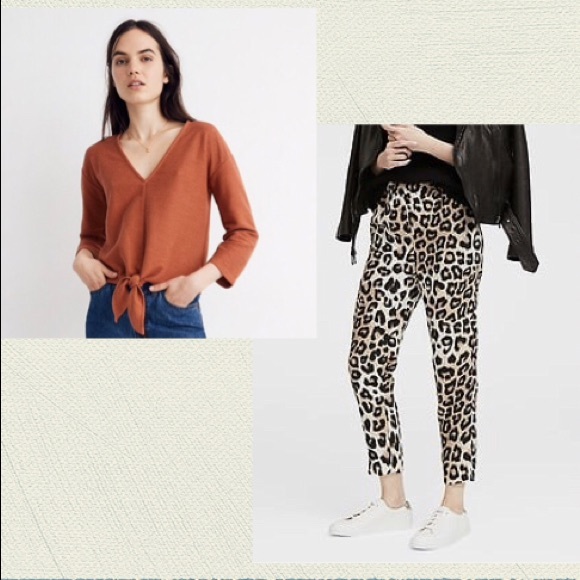 BANANA REPUBLIC Hayden Fit Leopard Ankle Pant S - Picture 5 of 8